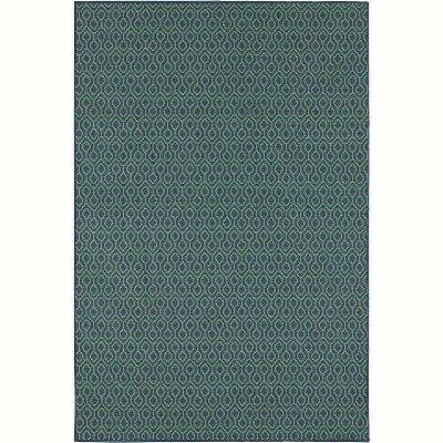 Oriental Weavers Meridian 3'7" x 5'6" Machine Woven Rug in Navy