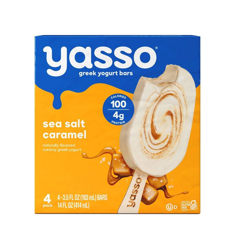 Yasso Frozen Greek Yogurt - Sea Salt Caramel Bars - 4ct, 1 of 11