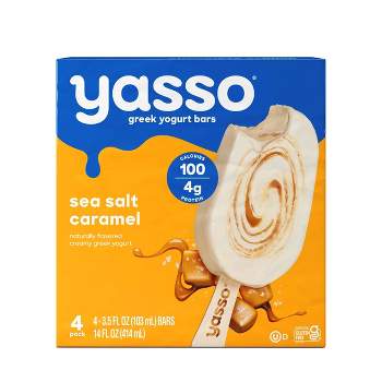 Yasso Frozen Greek Yogurt - Sea Salt Caramel Bars - 4ct