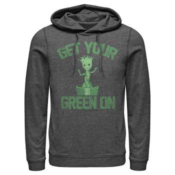 Men's Marvel St. Patrick's Day Get Your Groot On Pull Over Hoodie