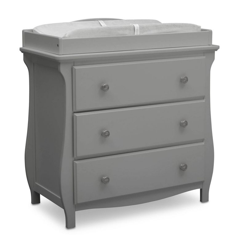 Delta Children Lancaster 3 Drawer Dresser with Changing Top and Interlocking Drawers, 5 of 13