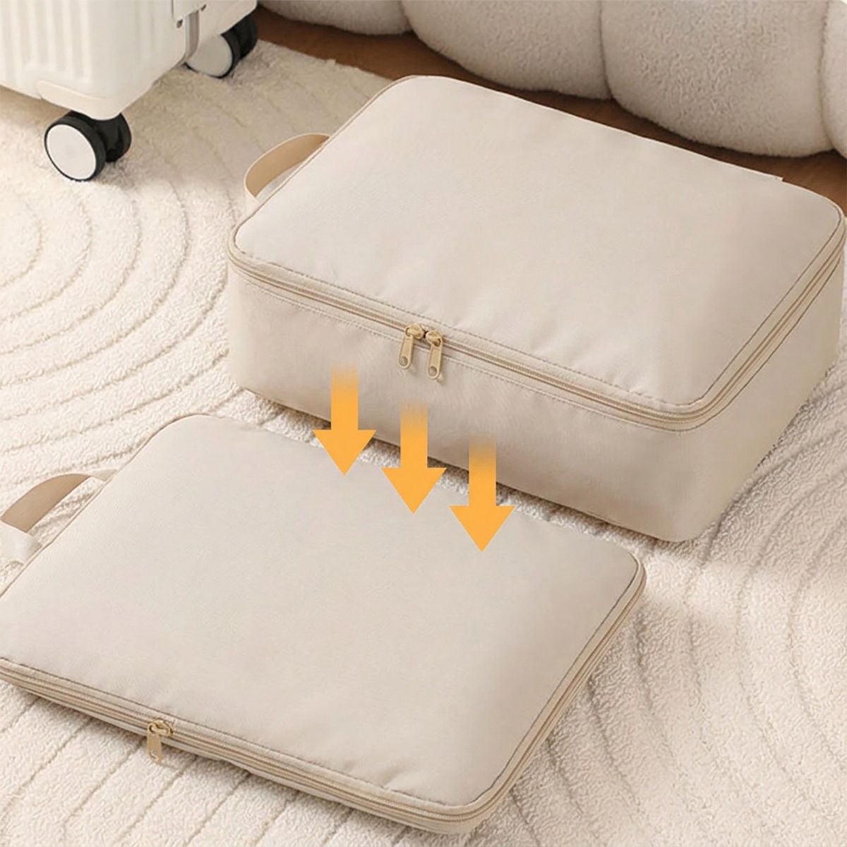 Alilang Travel Packing Cube Set with Zipper Closure Storage Bags Lightweight Organizer Luggage Set Multi Size - thumbnail 9
