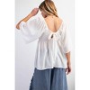 Women's Smocked Babydoll Tunic Top - Easel - 2 of 4