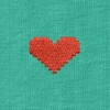 Dalix Pixel Heart Embroidered Lightweight Relaxed Jersey Tee Summer Cute Love Womens - 2 of 4