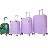 Vynxaria 4-Piece Hard Luggage Set 360¡ã Dual Rotating 4-Wheel System Password Lock Lightweight for Travel - 3 of 4
