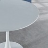 Mid-century Tulip Dining Table, with Round or Square Table Top, Pedestal Dining Table, End Table Leisure Coffee Table - 4 of 4