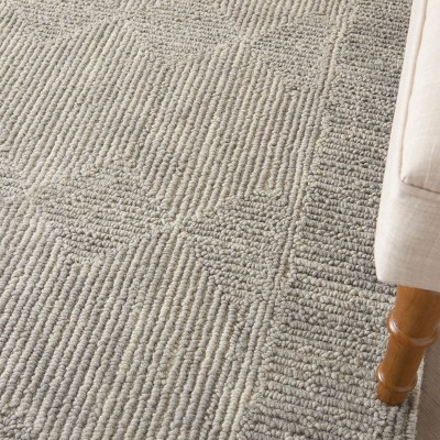 Hand-Tufted Modern Gray Wool 5' x 7' Rectangular Area Rug