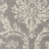 HomeRoots 8' X 10' Gray Damask Power Loom Area Rug - 4 of 4