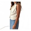 Women's Button Down Satin Vest - needii - 2 of 4