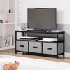 Homhougo TV Stand for TVs up to 55" Black - 4 of 4