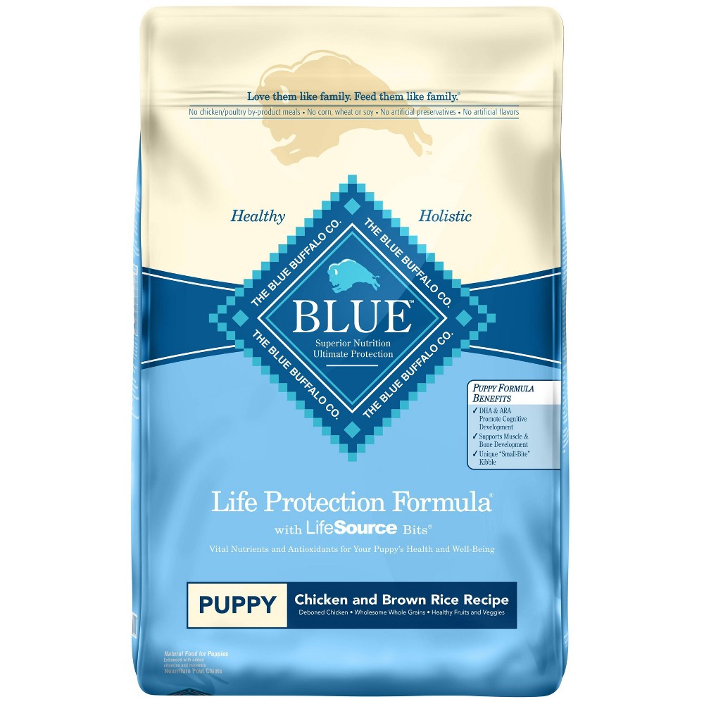 Blue Buffalo Life Protection Chicken & Brown Rice Recipe Puppy Dry Dog Food - 15lbs