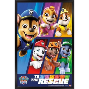 Trends International Nickelodeon Paw Patrol - To The Rescue Framed Wall Poster Prints - 1 of 4