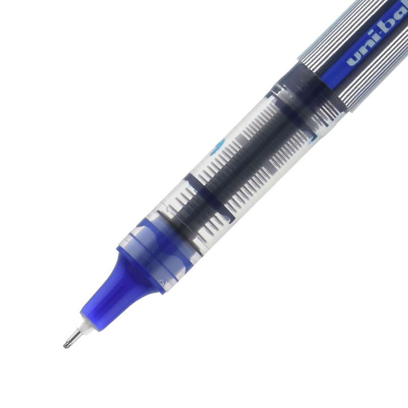 uni-ball uniball Vision Needle Rollerball Pens Fine Point 0.7mm Blue Ink Dozen (1734904), 4 of 9