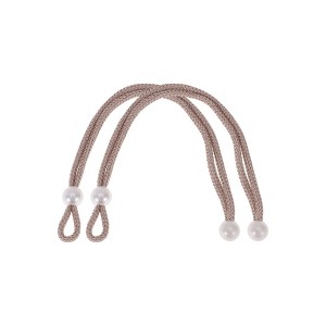 Unique Bargains Faux Pearl Curtain Tie Polyester 2 Pcs - 1 of 4