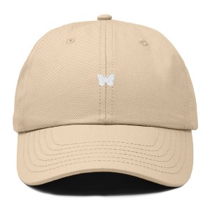 Dalix Lil Butterfly Embroidered Cotton Cap Outdoor Dad Hat Womens - 1 of 4