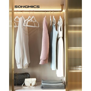 60-Pack Velvet Hangers with Rose Gold Hooks, Ultra Slim Non-Slip Closet Organizers, 0.2 Inch Thin, 17.1 Inch Long, Space Saving - 1 of 4