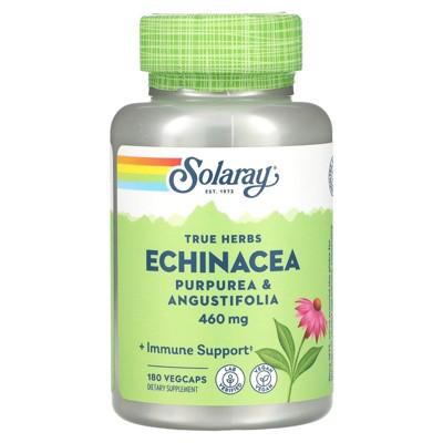 Solaray True Herbs, Echinacea, 180 VegCaps