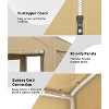 Extra Heavy Duty Carport Sidewalls, PE Waterproof & UV-Resistant Fabric Panels, Universal Fit for 10x20 and 13x20 Foot Carport Frames - 4 of 4