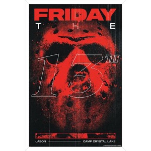 Trends International Friday The 13th - Jason Camp Crystal Lake Framed Wall Poster Prints - 1 of 4