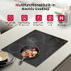 GASLAND CH60BF 24 Inches 2 Burners Built-in Ceramic Electric Cooktop, 240 V 6000 W, Touch Control - 2 of 4