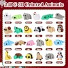 Aoibox 2025 Advent Calendar Set 24 Piece 3D Printed Animal Fidget Toys for Kids Christmas Countdown Miniature Animal Party Favors - 4 of 4