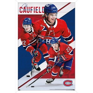Trends International NHL Montreal Canadiens - Cole Caufield 22 Framed Wall Poster Prints - 1 of 4