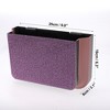 Unique Bargains Car Trash Can Foldable Back Seats Rhinestone Plastic Trash Bin Pink Black 1 Pcs - 4 of 4