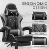 LACOO 2024 Upgraded Faux Leather Massage Gaming Chair with Footrest - 2 of 4