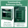 Mshliw 30 Inch Bathroom Vanity with Sink, Freestanding Cabinet with Tip-Out Drawer and Three Soft-Closing Drawers, Door Shelf Storage - 3 of 4
