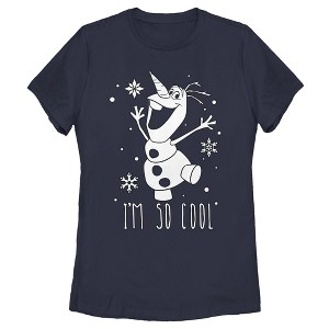 Women's Frozen Olaf So Cool T-Shirt - 1 of 4