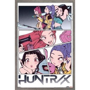 Trends International Netflix KPop Demon Hunters (2025) - Huntrix Manga Panels Framed Wall Poster Prints - 1 of 4