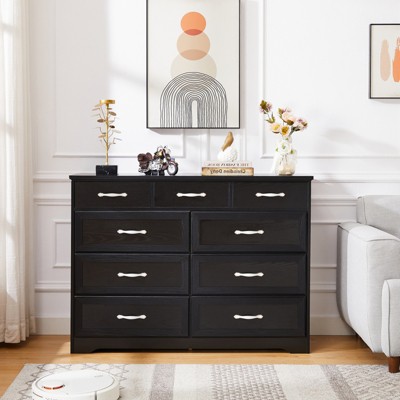 ALEXOUN 9-Drawer Dresser,Modern Fashion Storage Cabinet - Easy Assembly, Stylish Design for Bedroom & Living Room,Spacious 9-Drawer Organizer
