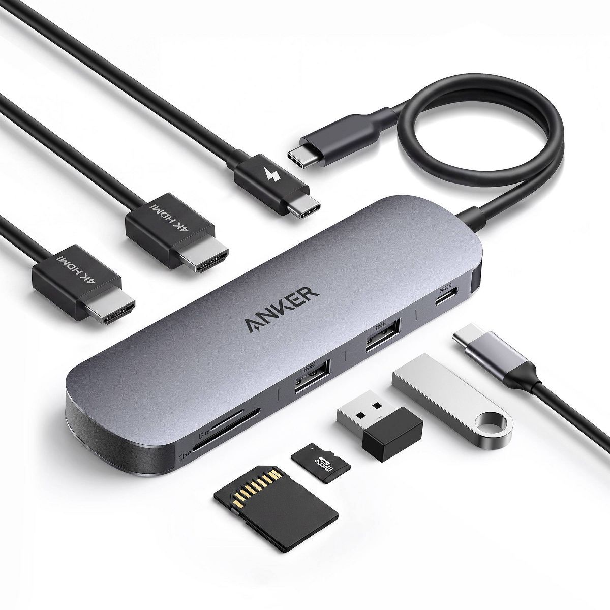 Anker 7 in 1 USB-C Hub 1 USB-C 2 USB-A 2 HD - thumbnail 2