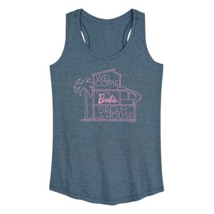 Women's - Barbie - Welcome to the Barbie Dream House Graphic Racerback Tank - 1 of 4