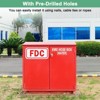 Unique Bargains Aluminum Outdoor "FDC" Fire Department Connection Metal Sign 1 Pc - 4 of 4