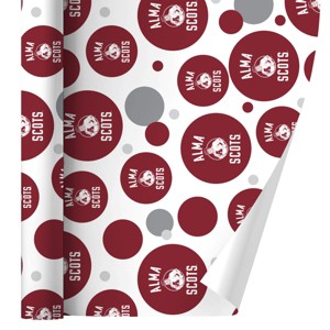 Alma College Scots Logo Gift Wrap Wrapping Paper Roll 30x72 - 1 of 4