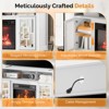 Karl Home Fireplace TV Stand for 60 Inch TV Modern Entertainment Center with Glass Door Storage Cabinet - 4 of 4
