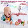 Babyluv"Musical Crib Mobile for Baby Girls with 12 Melodies, Flower Rattles, 3 Modes & Volume Control"Pink - 2 of 4