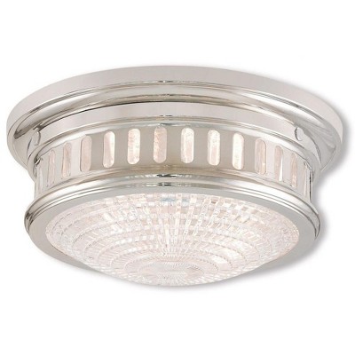 Livex Lighting Omega 1 - Light Flush Mount in  Brushed Nickel