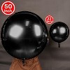 PartyWoo 50 Inch Black 4D Foil Balloons 1PCS - 2 of 4