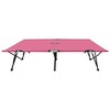 vidaXL Two Person Folding Sun Lounger Pink Steel - 3 of 4