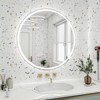 32 Inch LED Bathroom Mirror with Smart Touch Control, Dimmable Anti-Fog Vanity Mirror, Wall Mounted/Plug-in, HD Glass for Makeup, Bedroom & Entryway - 2 of 4