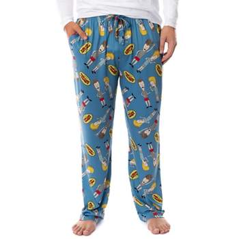 Nickelodeon Men's 90s Cartoon Characters Allover Loungewear Pajama Pants  Multi : Target