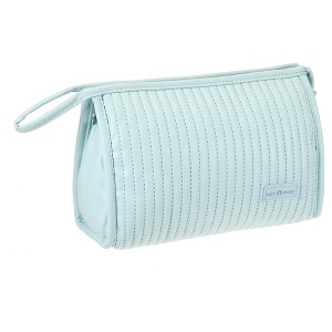 Unique Bargains PU Leather Makeup Bag Large Makeup Bag Make Up Brush Organizer Bag Toiletry Bag for Women 1 Pcs - 1 of 4