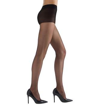 Couture Women's Perfectly Sheer Body Shaping Pantyhose large (5'6-5'10,  167-178 cm) barely black