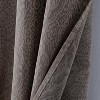 RT Designer Collection Percy Jacquard Luxurious Decorative Grommet 2 Pack Curtain Panel  36" x 84" Taupe - 4 of 4