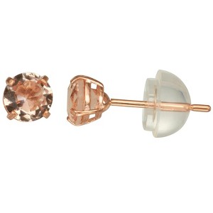 Junior Jewels 14K Yellow Gold Children's Gemstone Earrings - 1 of 2