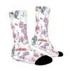 Grace Hummingbird Women Printed Crew Socks Funny Funky Socks Soft Polyester Novelty Gifts for Artists Men - 3 of 4