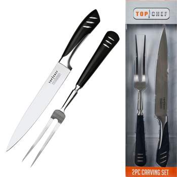 Hastings Home Professional Chef 5 Piece Knife Set - Stainless Steel Hand  Forged Knives with Sharpening Steel and Travel Bag in the Cutlery  department at