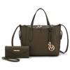 MKF Collection Bruna Vegan Leather Women’s Tote Bag with Wallet by Mia K - 2 of 4